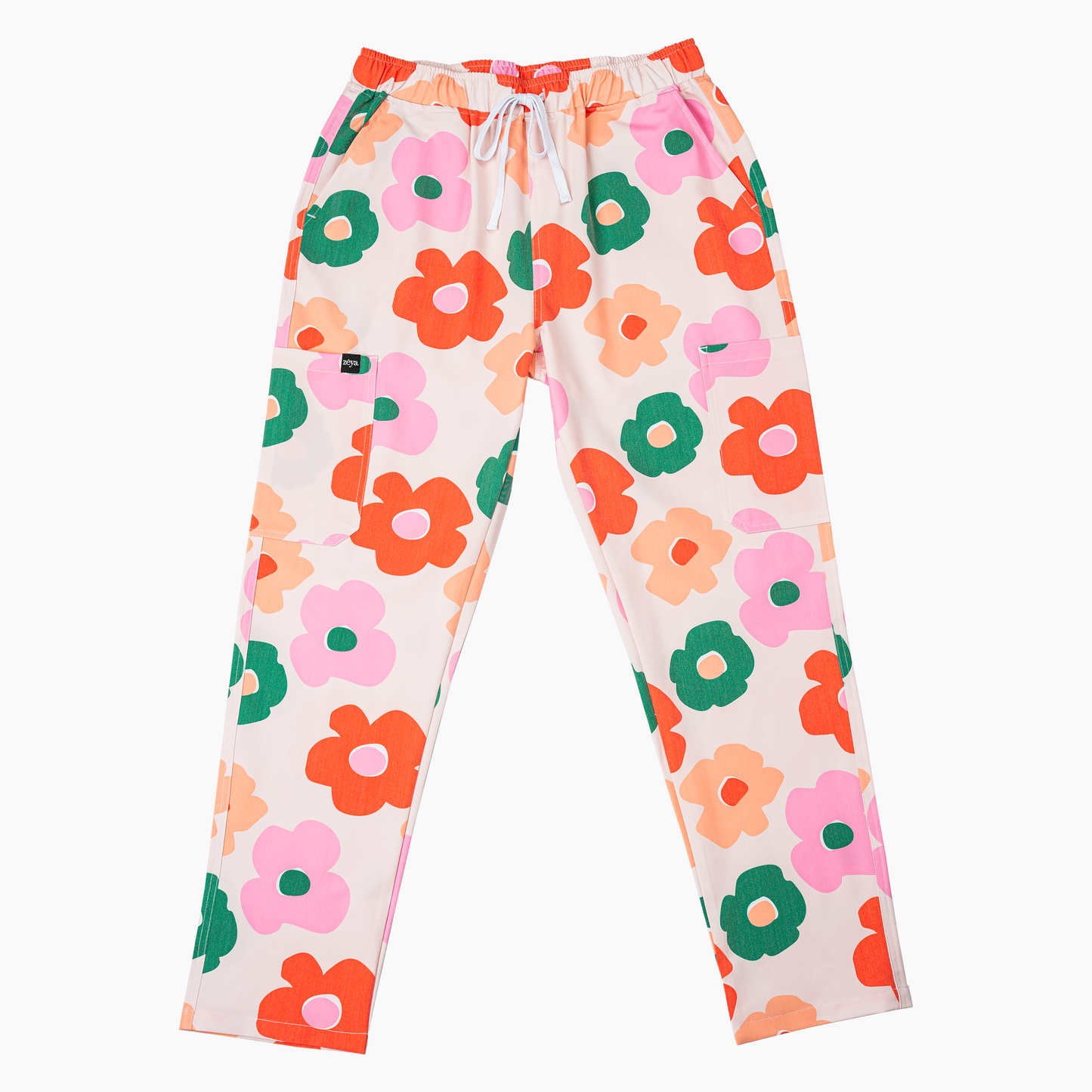 Peach Bloom Scrub Set