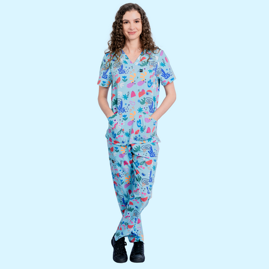 Matisse Blue Scrub Set
