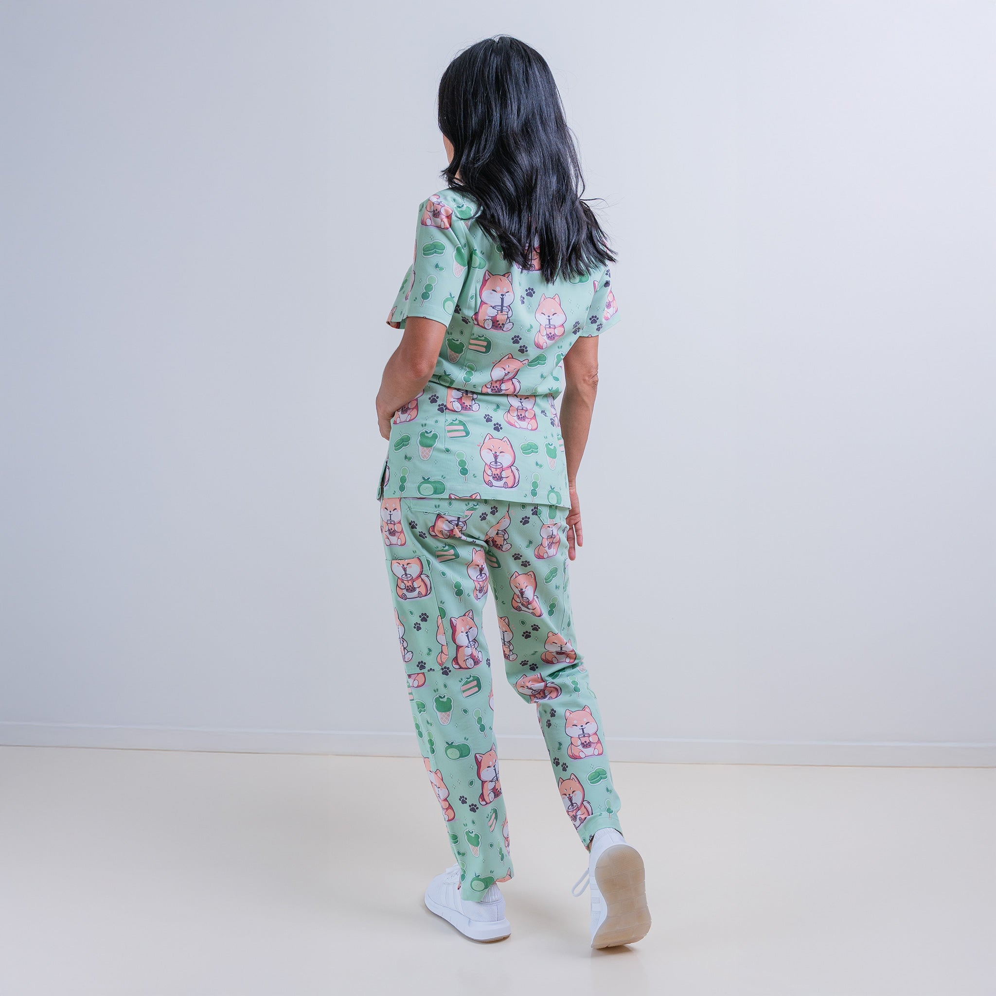 Matcha Made in Shiba Heaven Scrubs