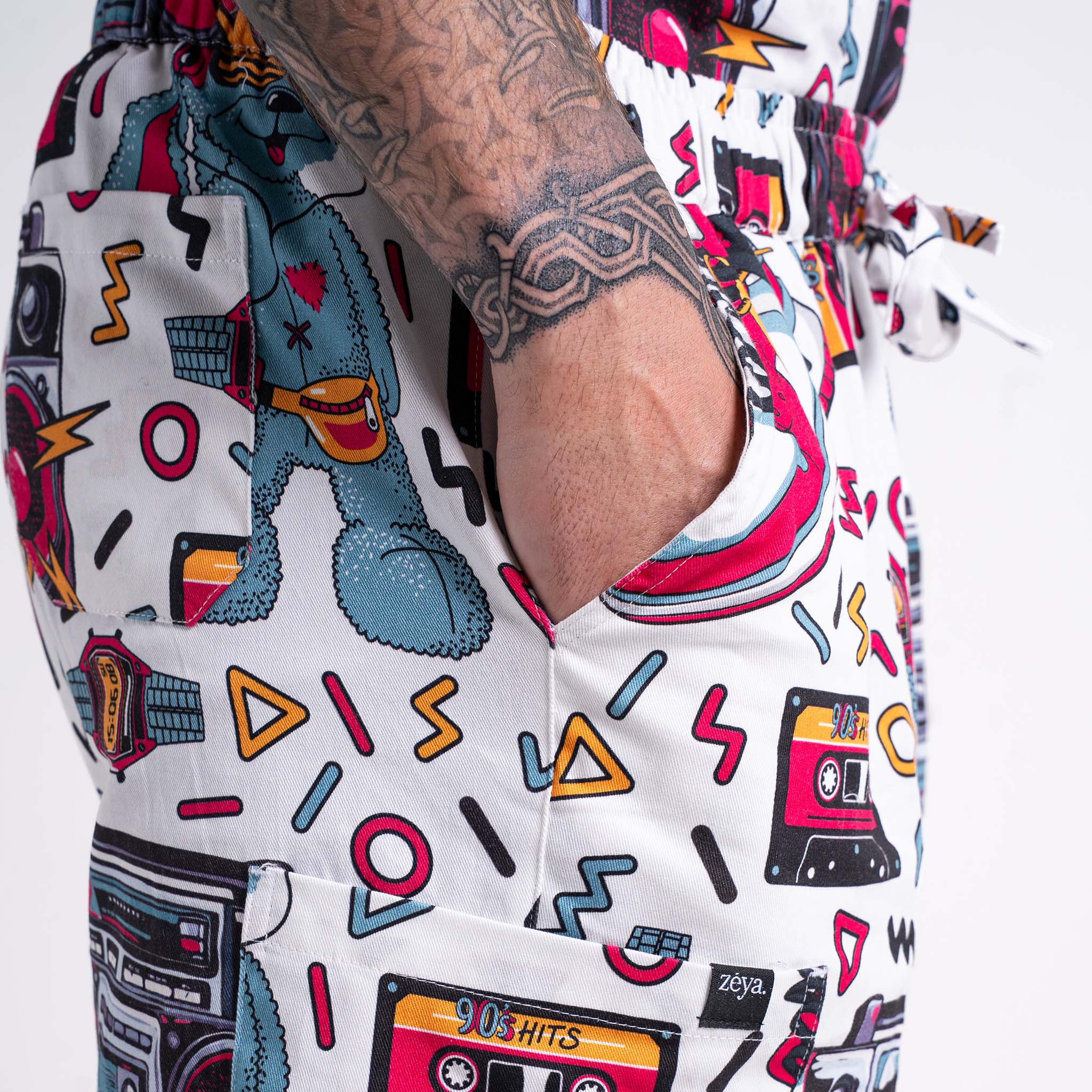 Old-School Cassette Unisex Nursing Scrubs