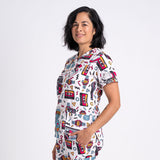 Old-School Cassette Unisex Nursing Scrubs