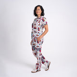 Old-School Cassette Unisex Nursing Scrubs