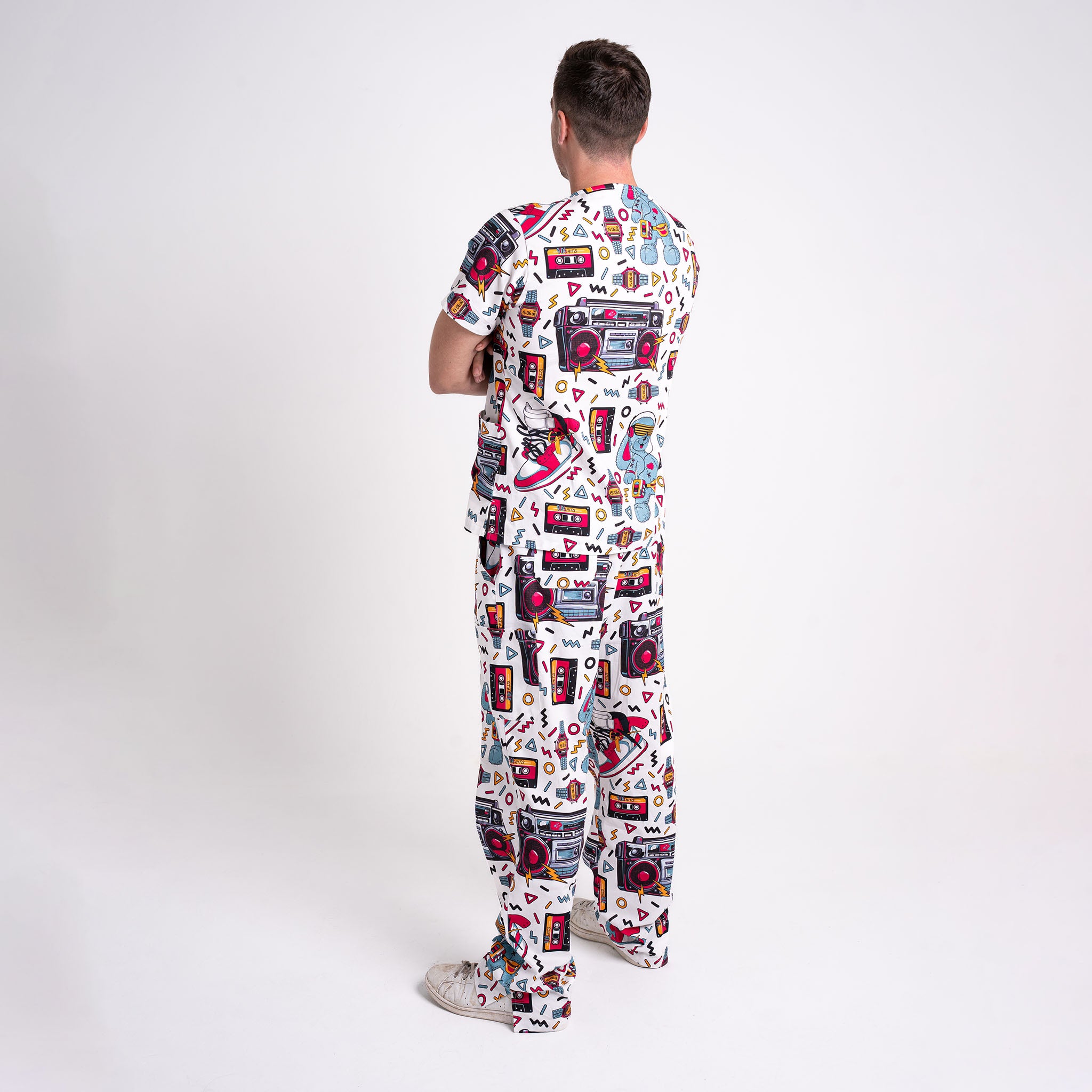 Old-School Cassette Unisex Nursing Scrubs