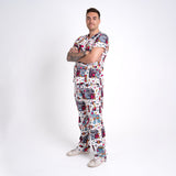 Old-School Cassette Unisex Nursing Scrubs