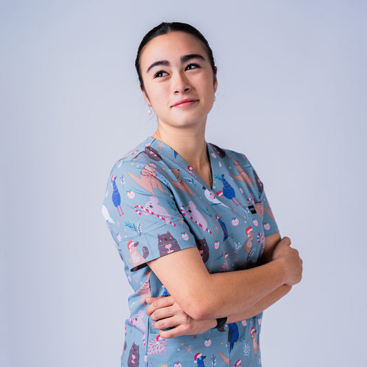 Native Christmas Scrub Set