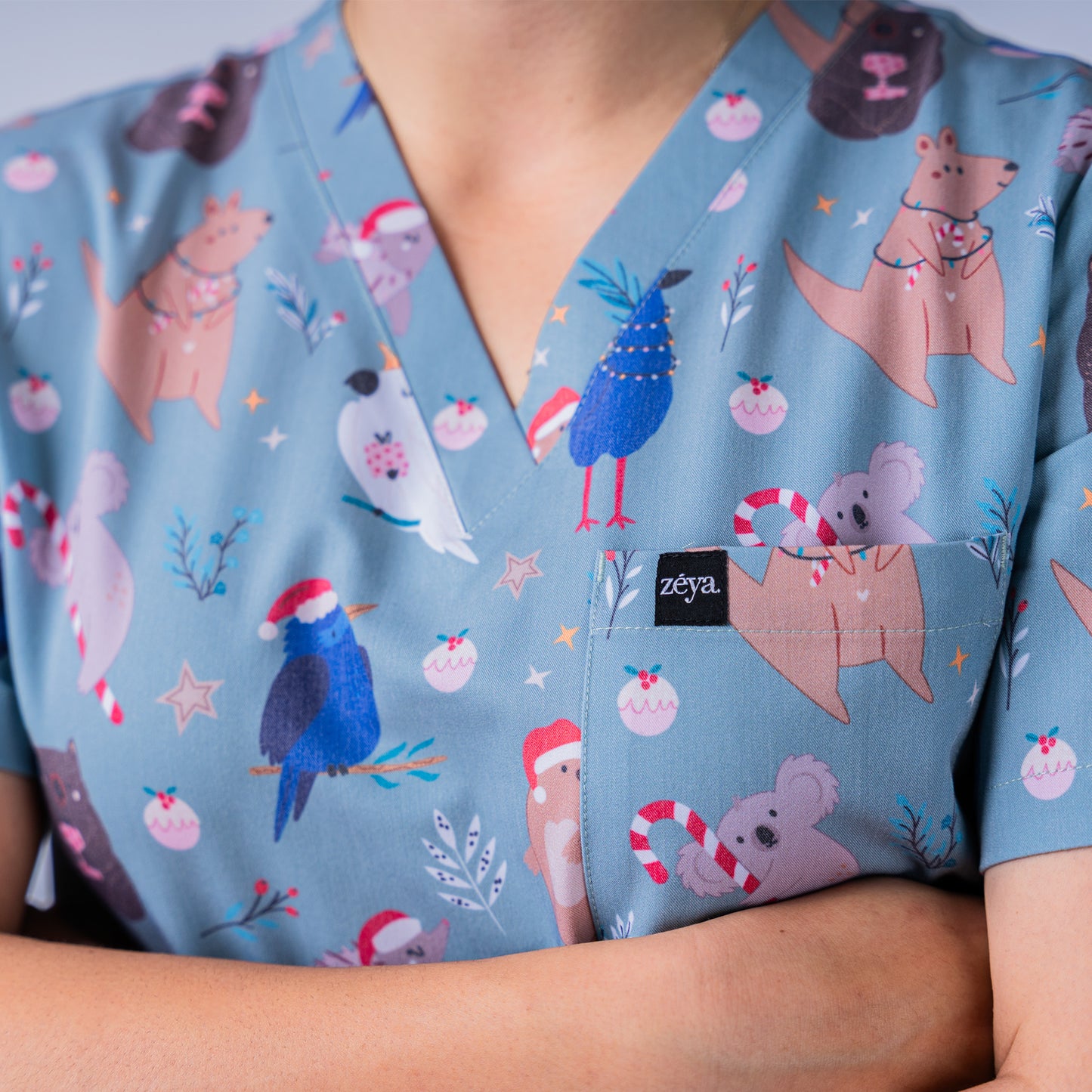 Native Christmas Scrub Set