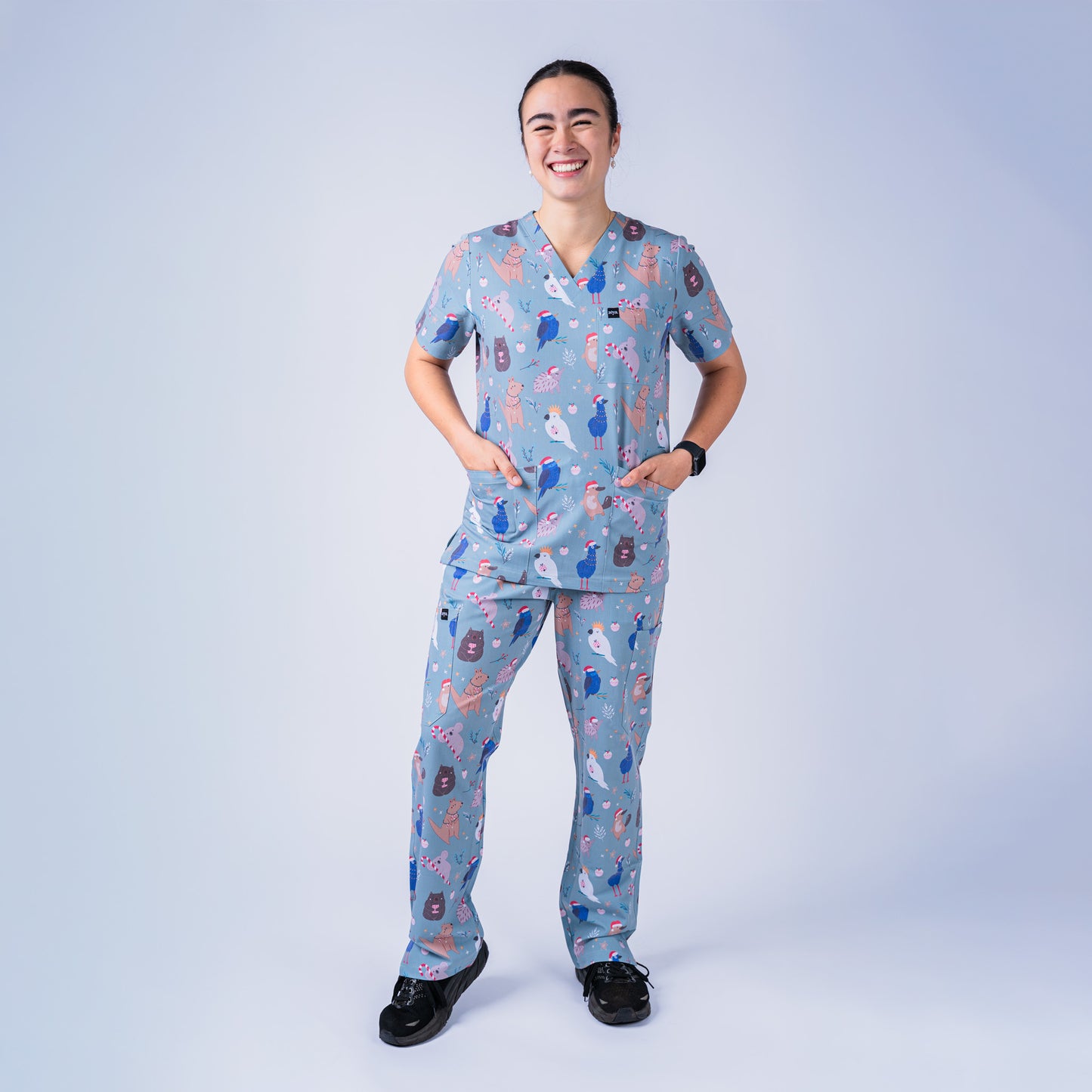 Native Christmas Scrub Set