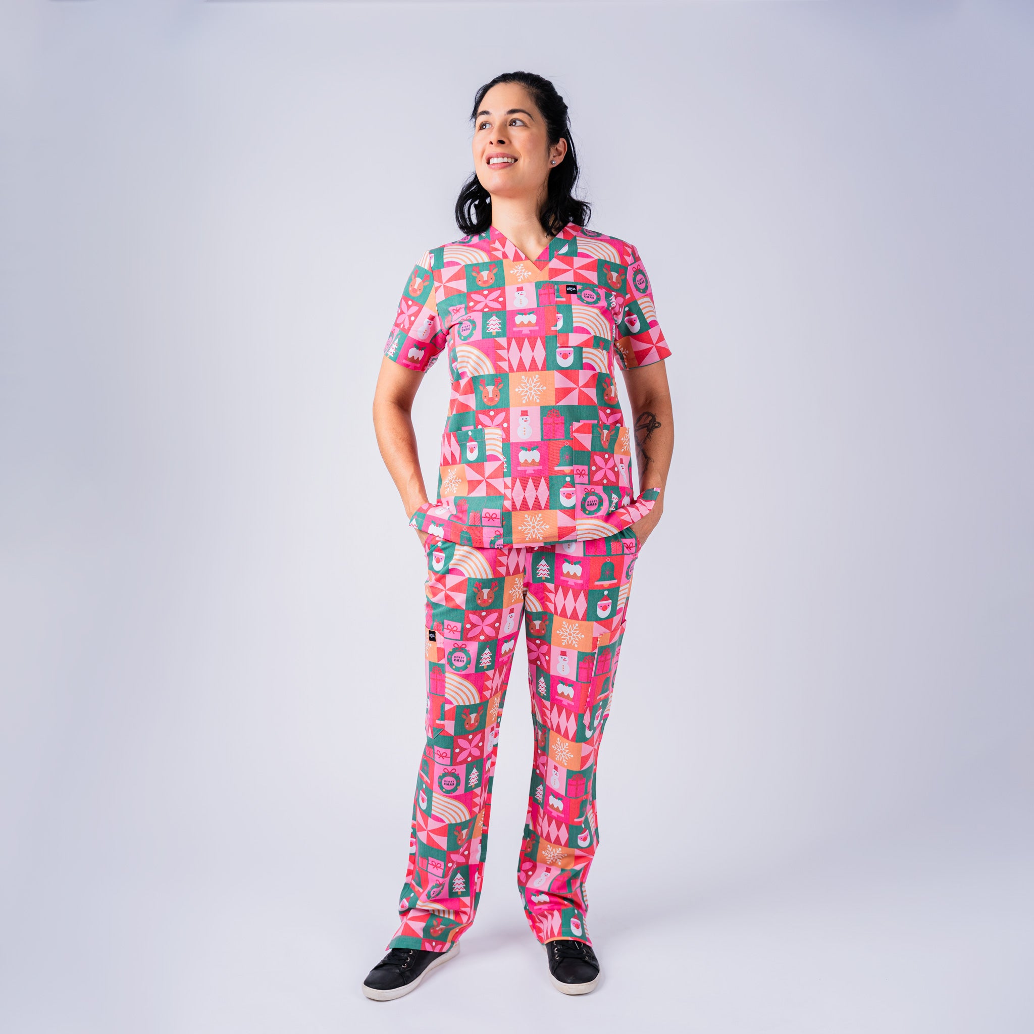 Gift Wrapped Scrub Set