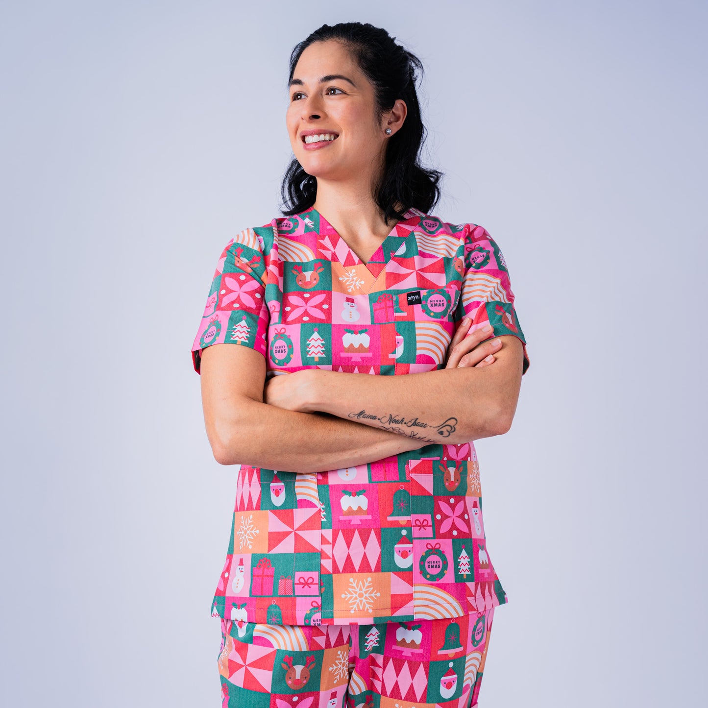 Gift Wrapped Scrub Set