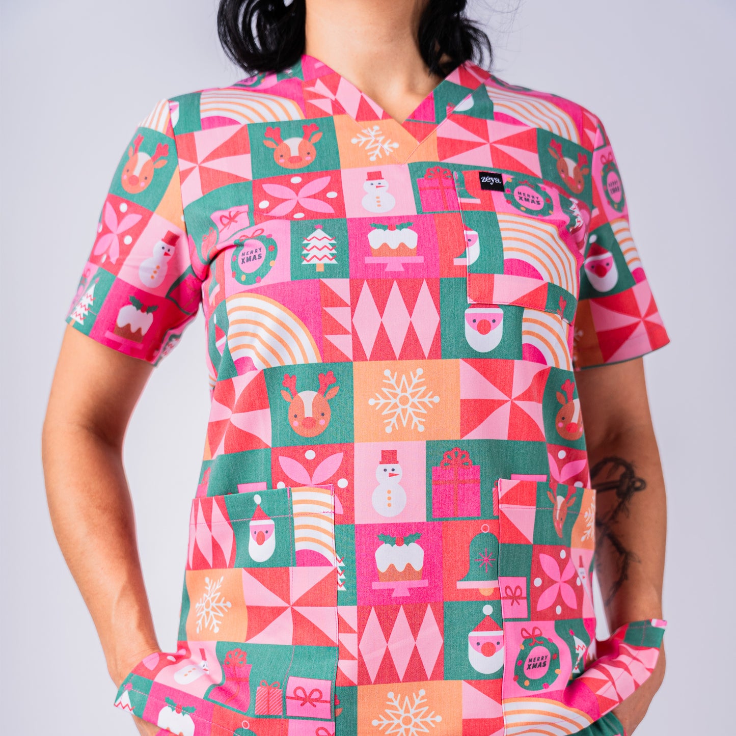 Gift Wrapped Scrub Set