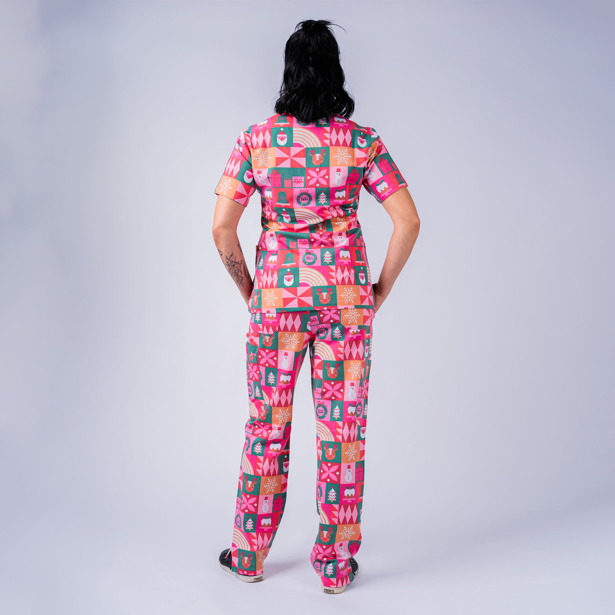 Gift Wrapped Scrub Set