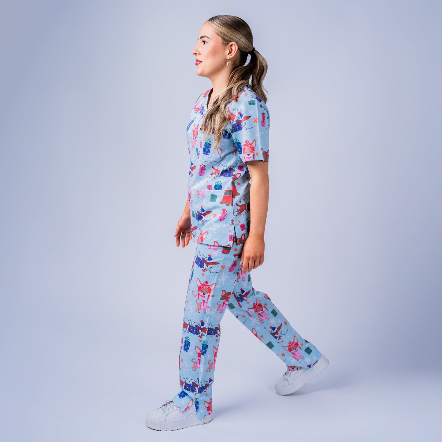 Christmas Pooches Scrub Set