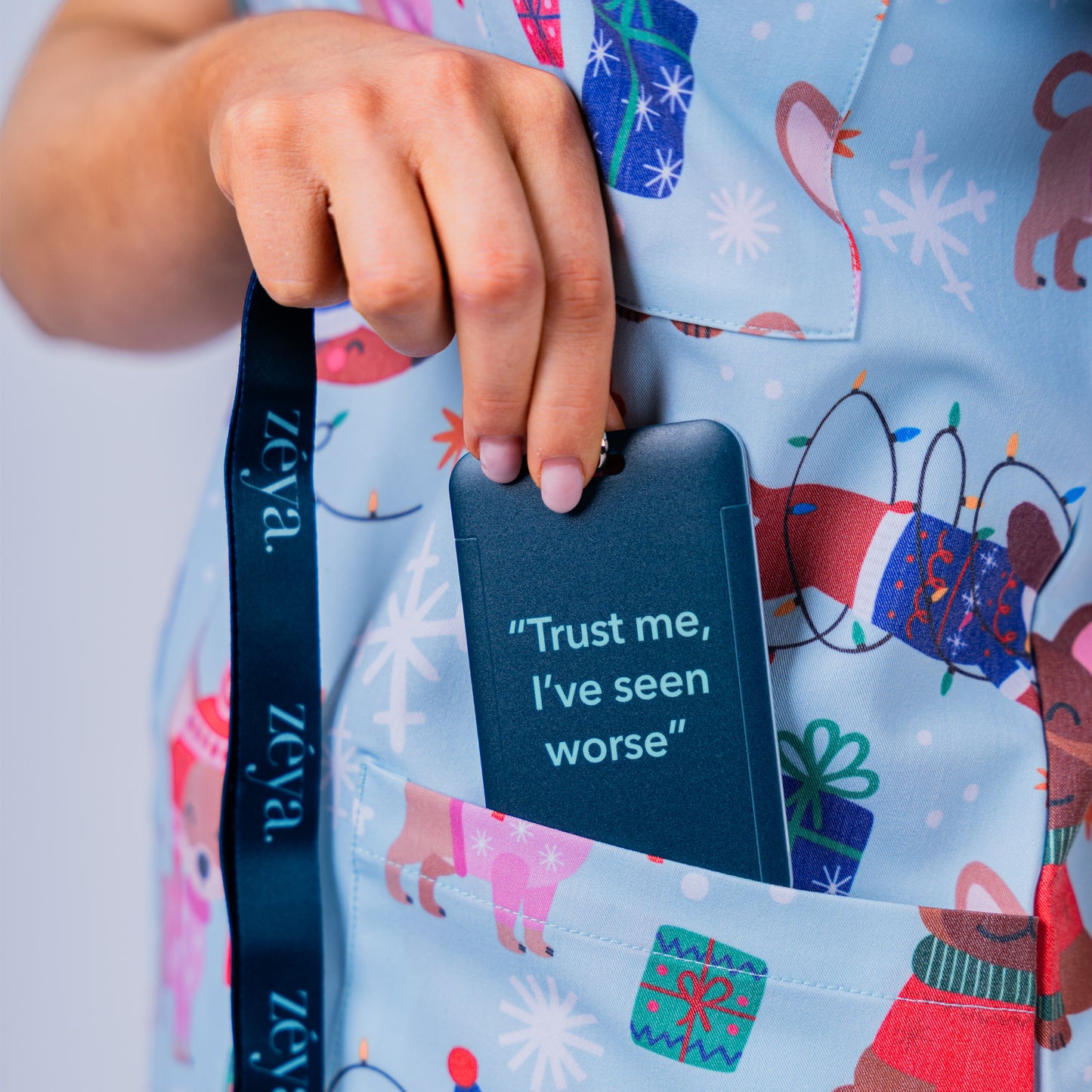 Christmas Pooches Scrub Set