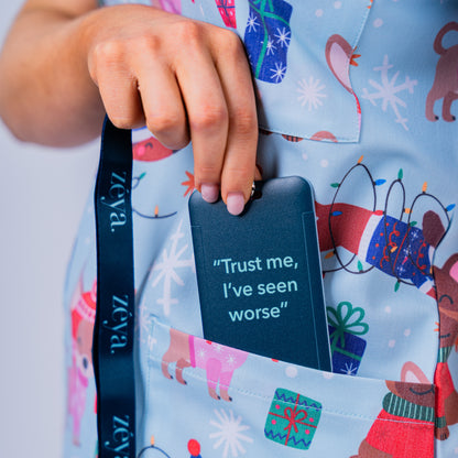 Christmas Pooches Scrub Set