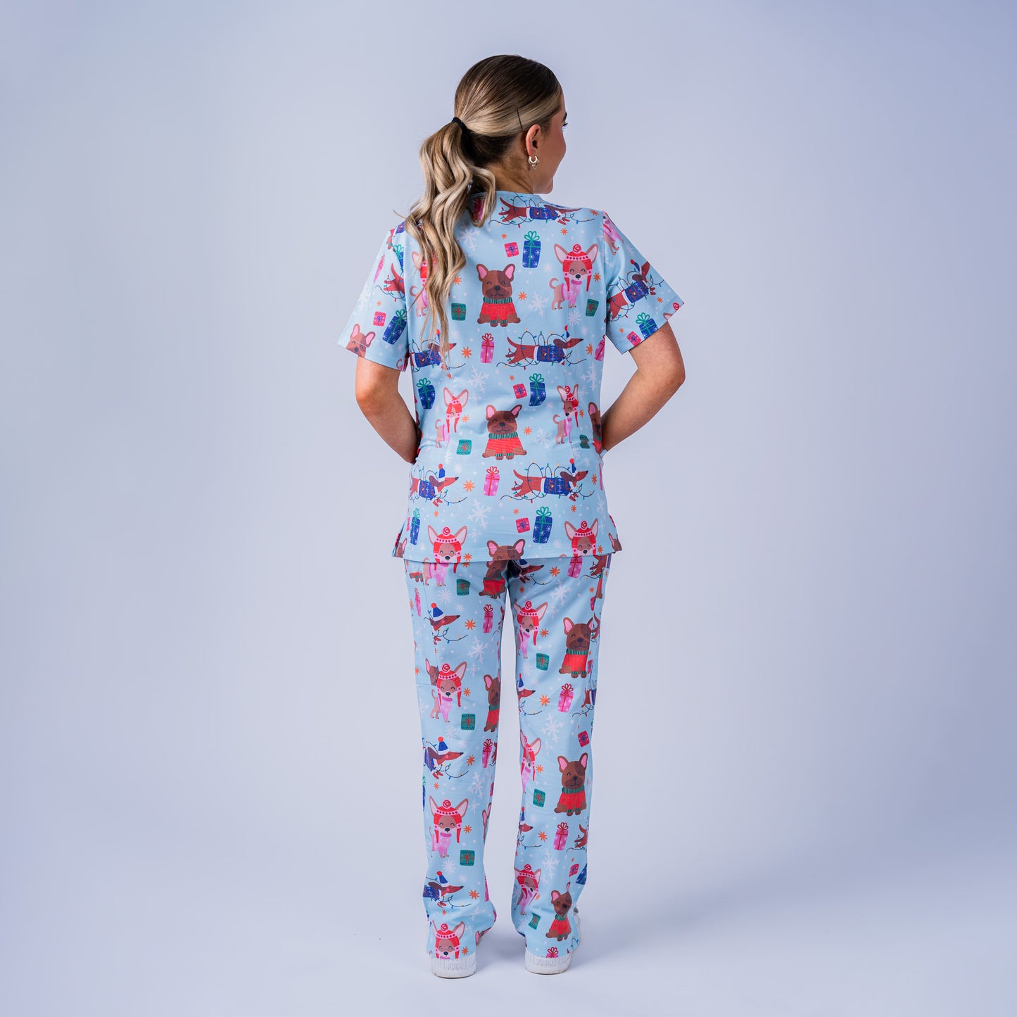 Christmas Pooches Scrub Set