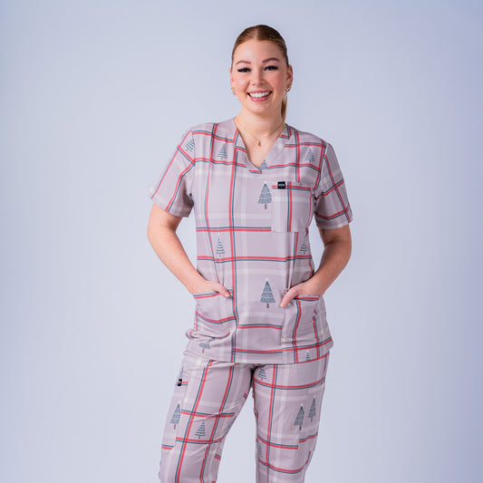 Posh Christmas Scrub Set