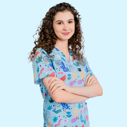 Matisse Blue Scrub Set