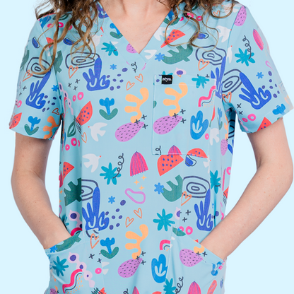 Matisse Blue Scrub Set
